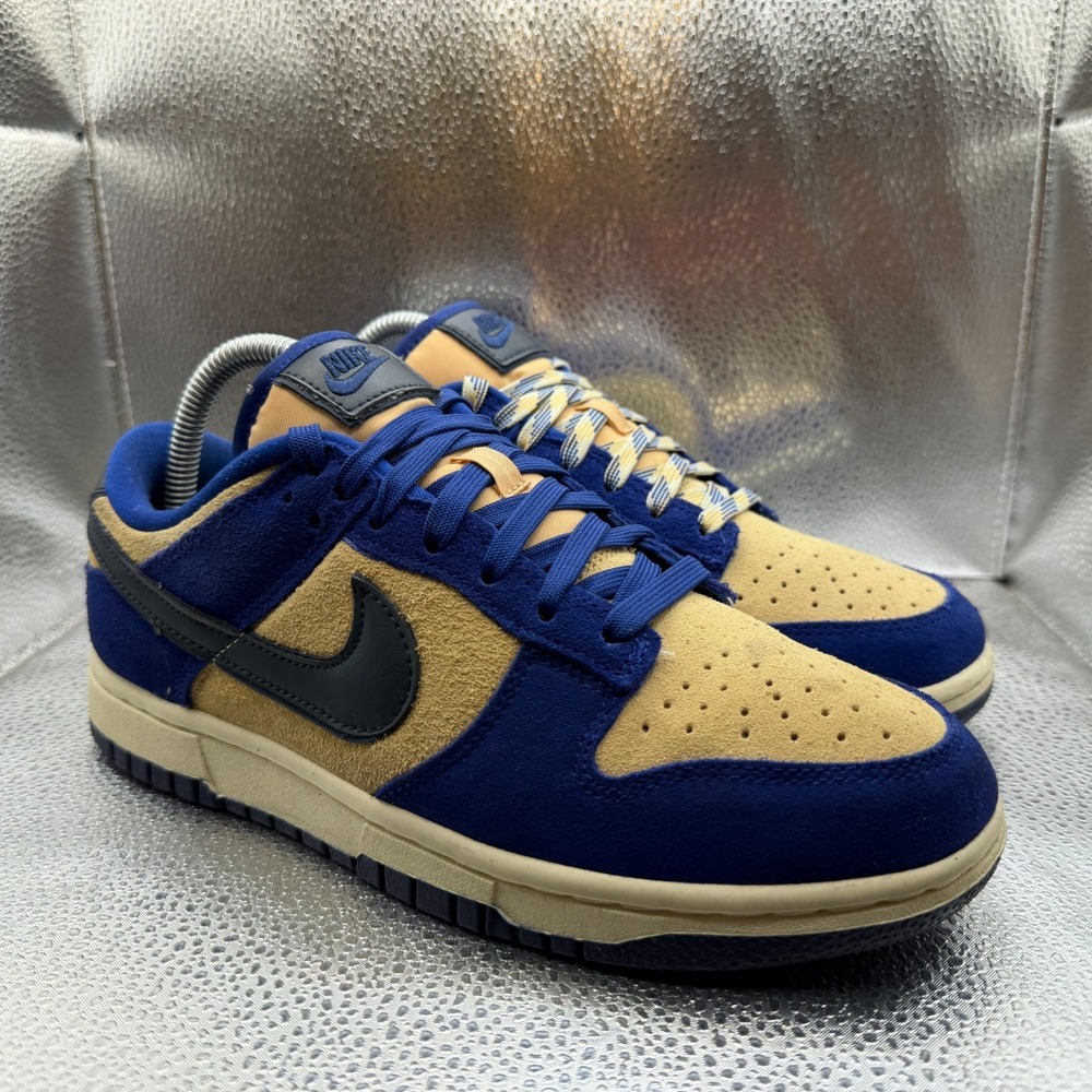Nike Men’s Low Top Athletic Sneakers in Blue and Tan